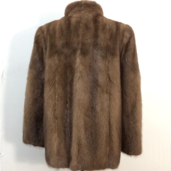 VTG WOMEN’S Light Brown Real MINK CAOT, Lined. - Picture 4 of 10